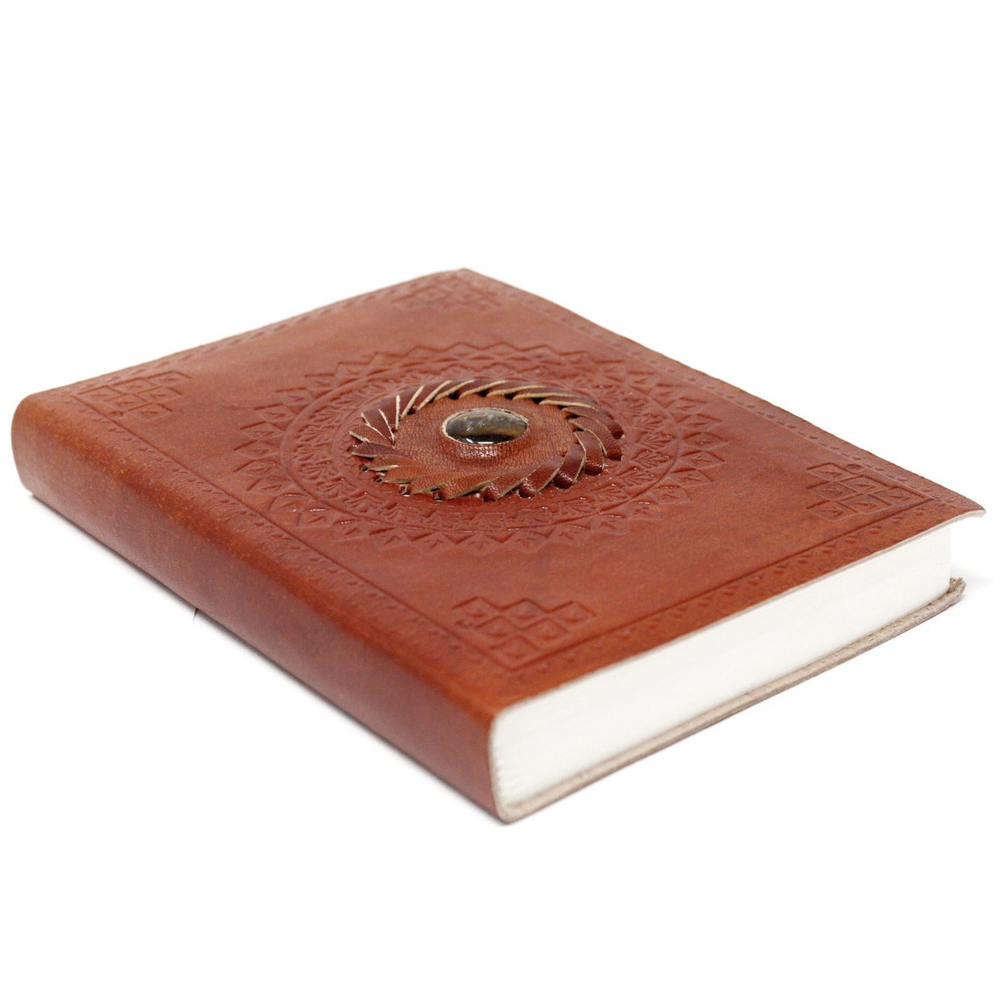 Tigerauge-Notizbuch aus Leder (7x5 Zoll)
