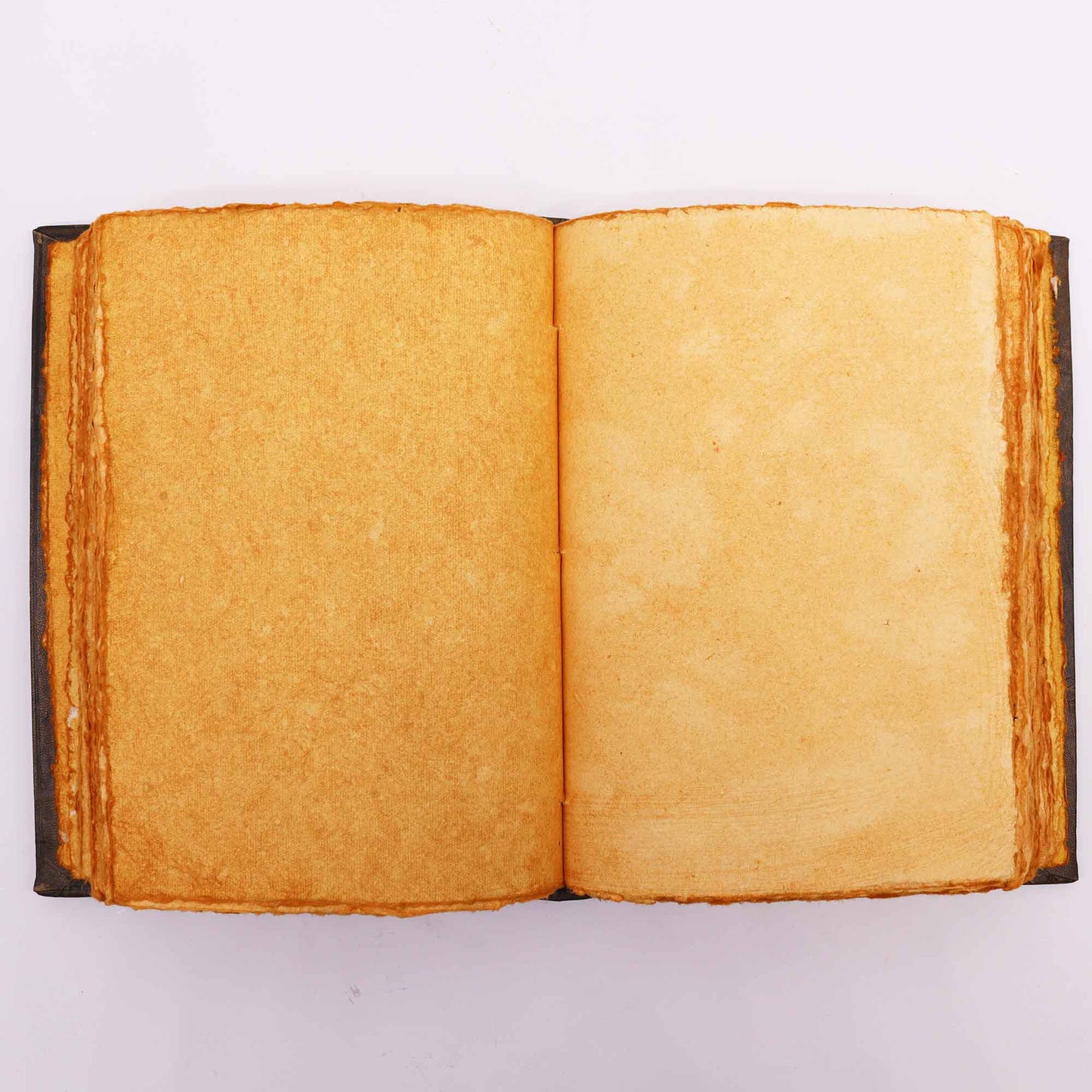 Heafty Brown Tan Buch – Zink Dreifachmond-Dekor – 200 Büttenrandseiten – 26 x 18 cm