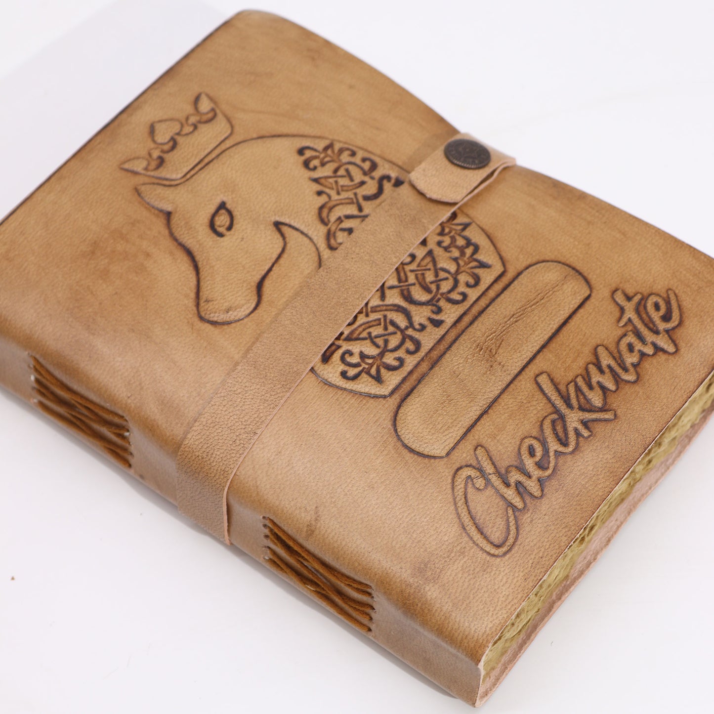 Schachmattbuch - Hellbraun - 200 Seiten mit Klarschnitt - 20x15cm