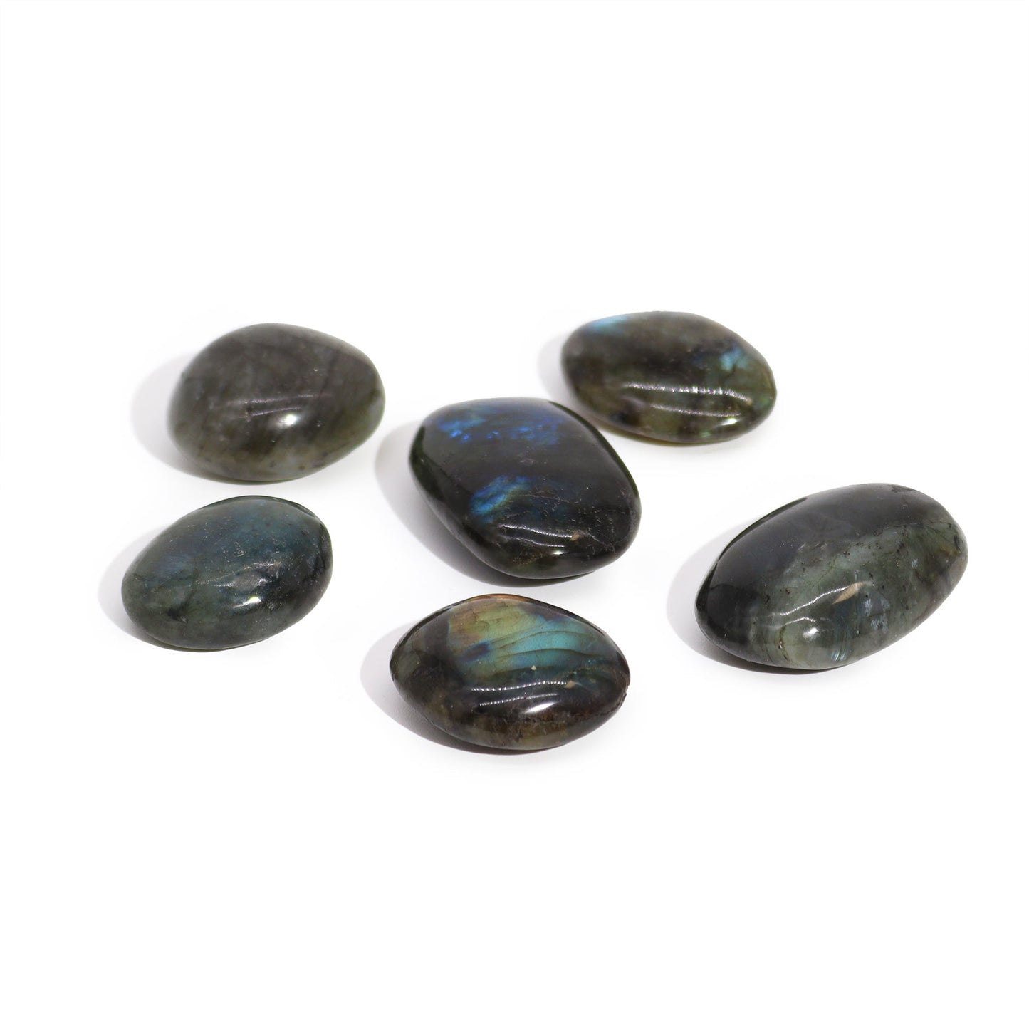 Handstein aus Madagaskar-Labradorit (ca. 25–30 g, 55–60 mm)