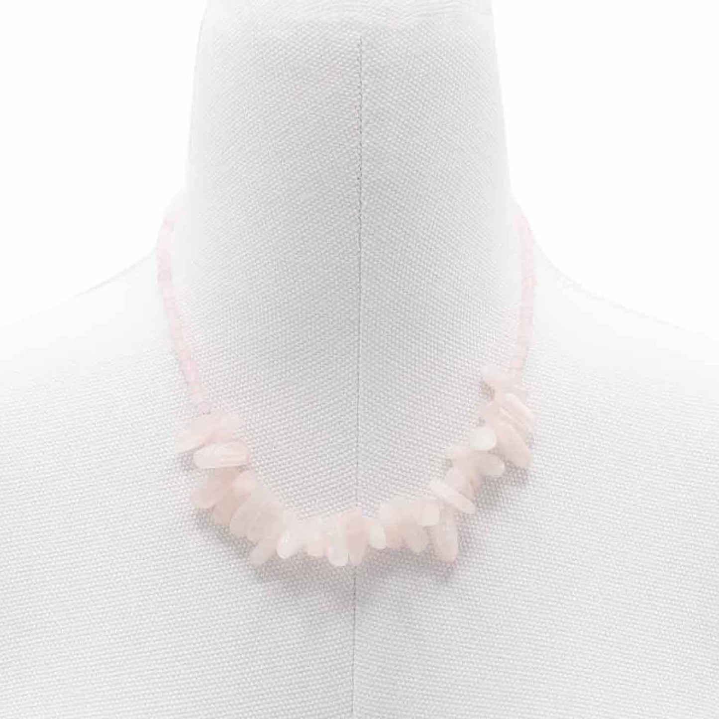 Longstone Edelsteinkette - Rosenquarz