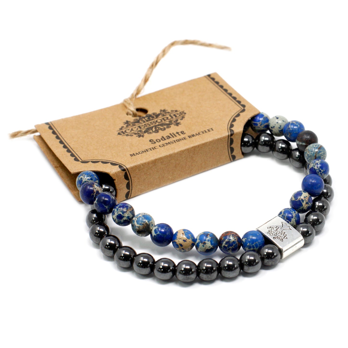 Magnetisches Edelsteinarmband - Sodalith