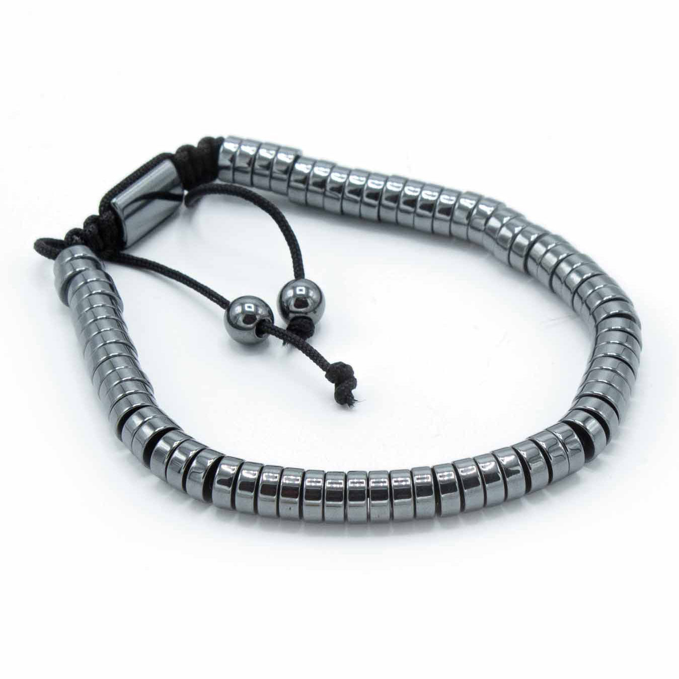 Magnetisches Hämatit-Shamballa-Armband - Kreise