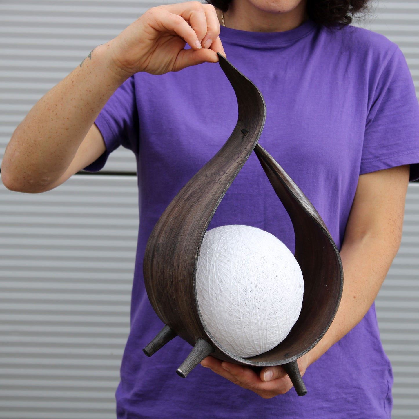 Natürliche Kokosnusslampe - Schokoladen-Wrapover-Twist