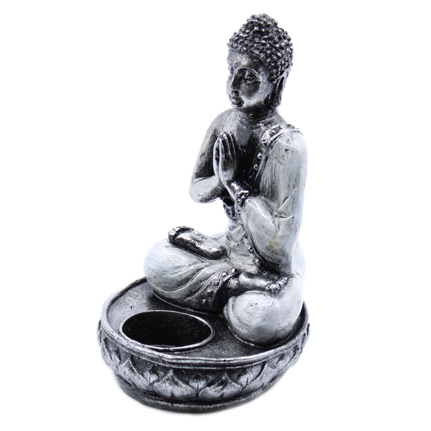 Buddha-Kerzenhalter - Weiß - Mittelgroß