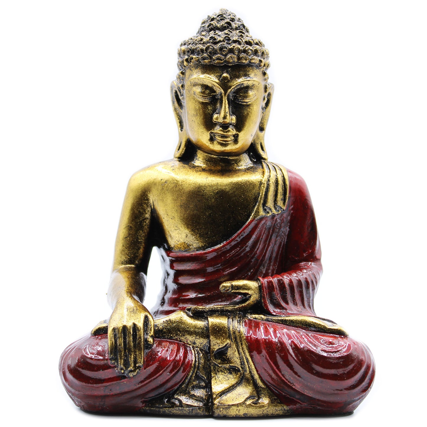 Roter und goldener Buddha - Groß