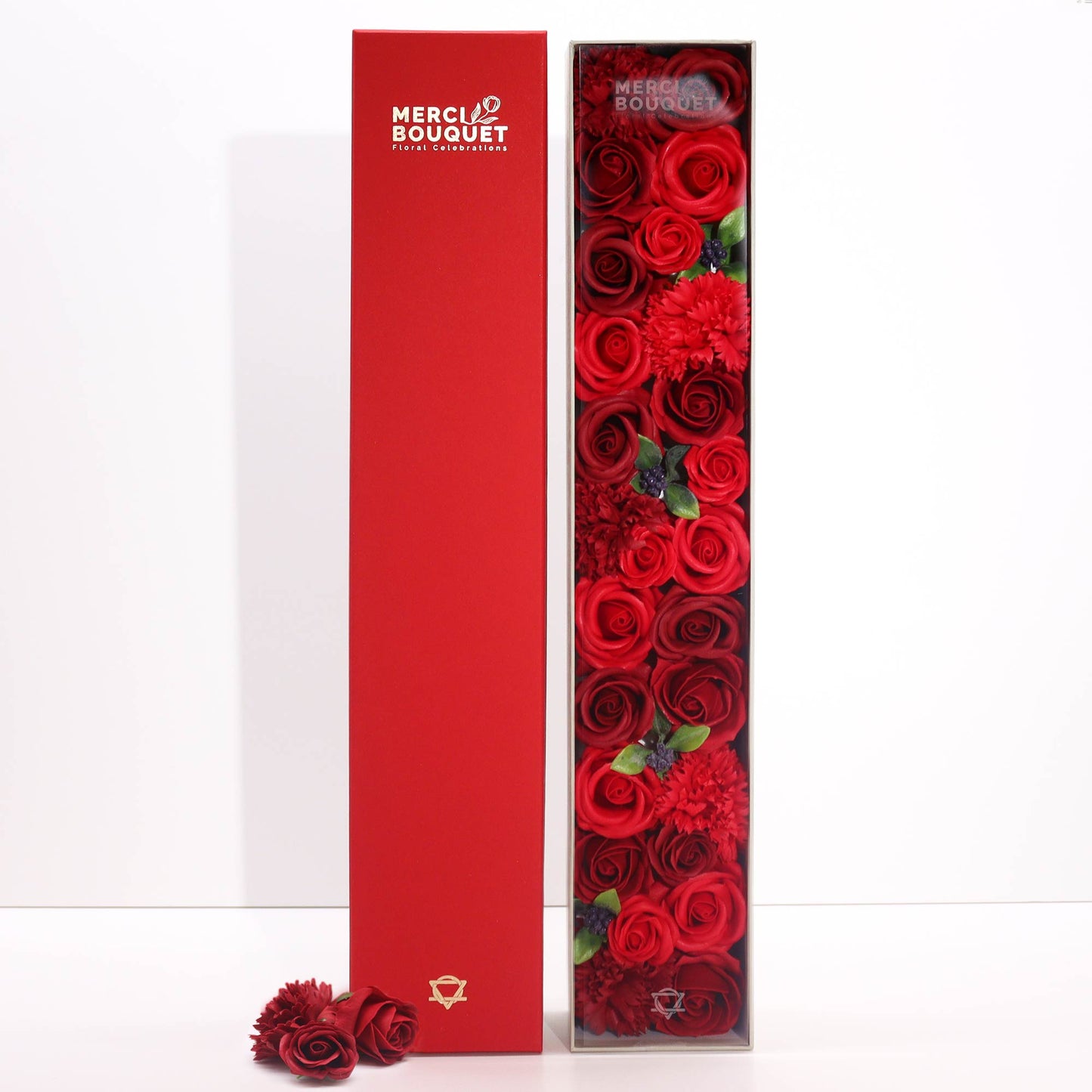 Extra lang – Klassische rote Rosen