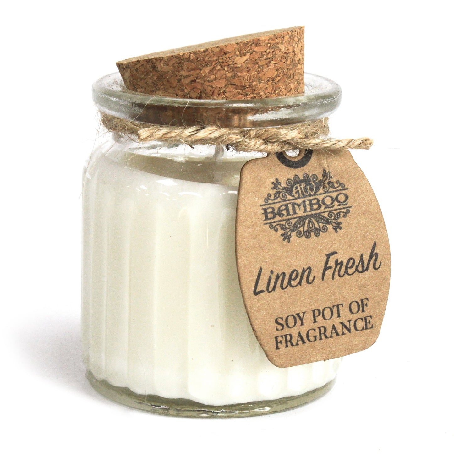 Linen Fresh Soja-Duftkerzen im Topf, 2 Stück