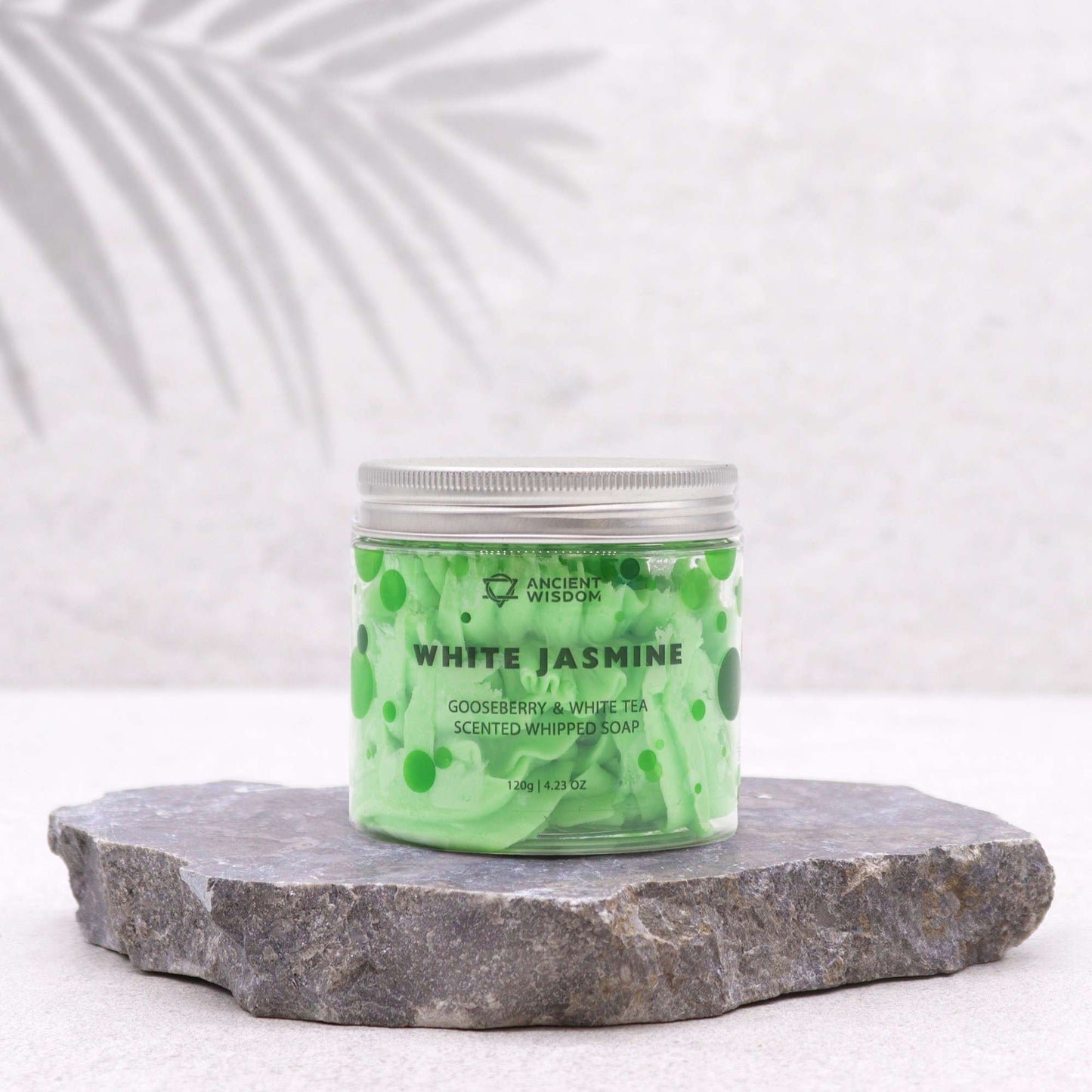Schlagseife mit Stachelbeere und weißem Tee, 120 g