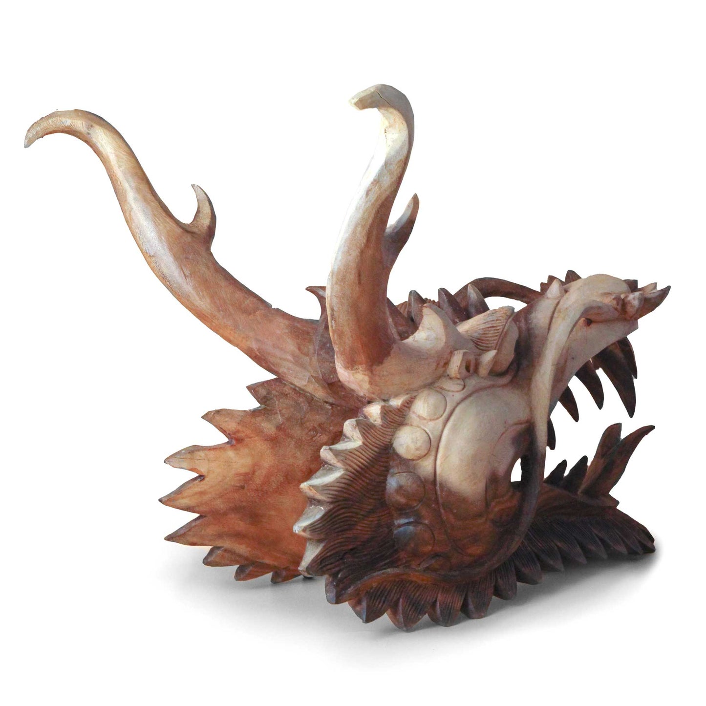 Life Size Dragon Head Carving