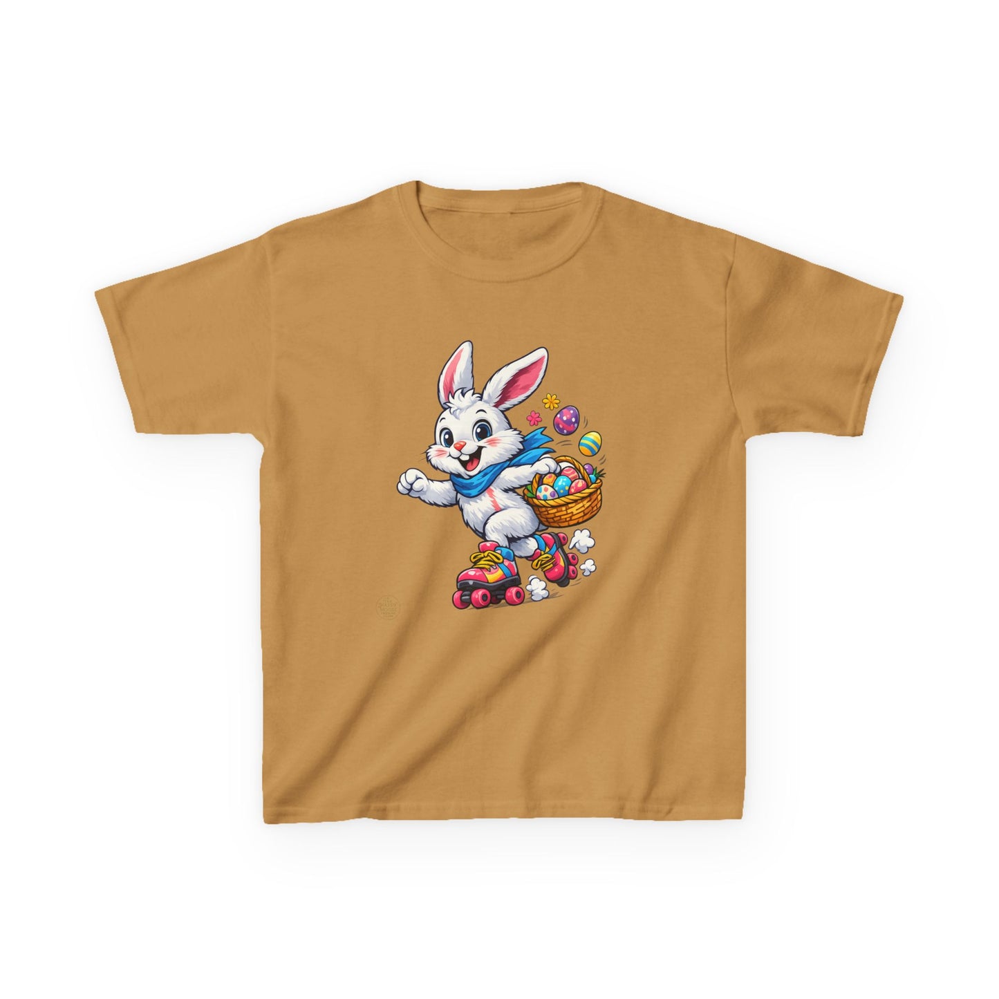 Kids Easter Bunny T-Shirt — Bunny with Easter Eggs Basket