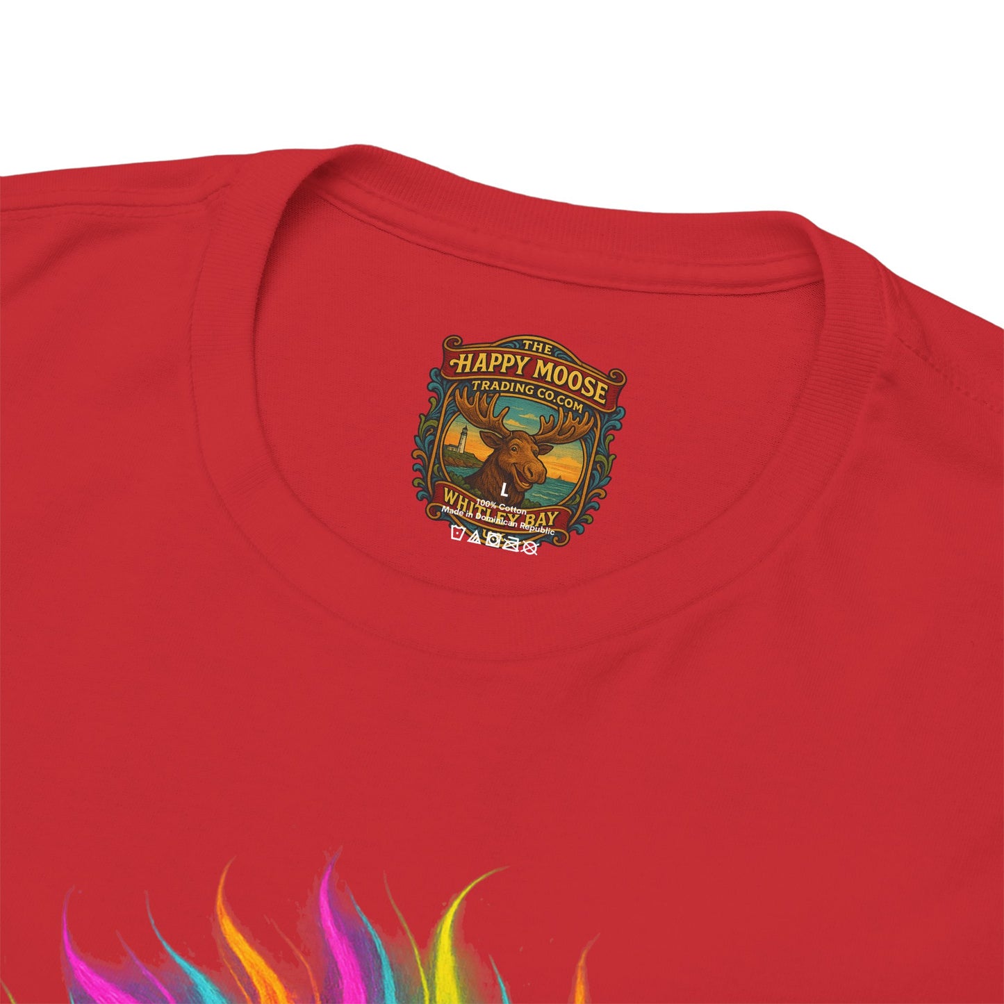 Colorful Highland Cow T-Shirt — Vibrant Rainbow Yak Graphic Tee
