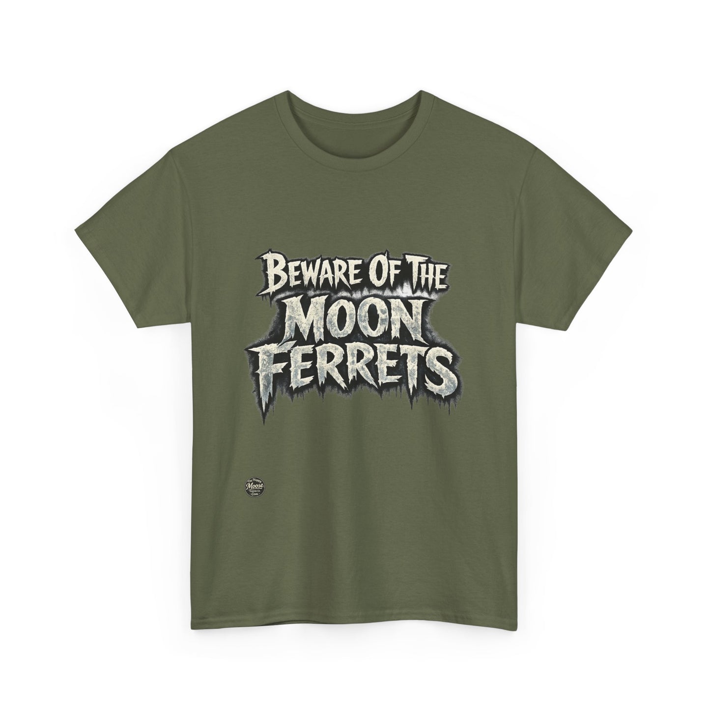 Beware of the Moon Ferrets T-Shirt — Cute Spooky Ferret Graphic Tee