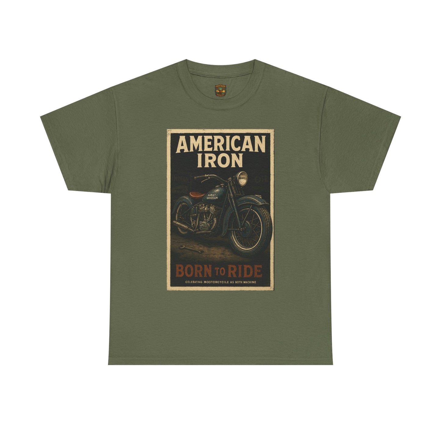 American Iron Motorcycle Poster Tee | Born to Ride