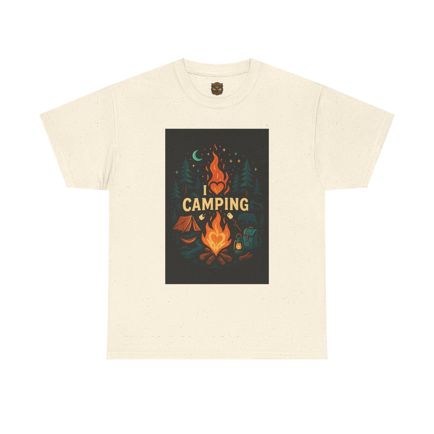 Camping Campfire Graphic Tee | Outdoor Adventure Shirt