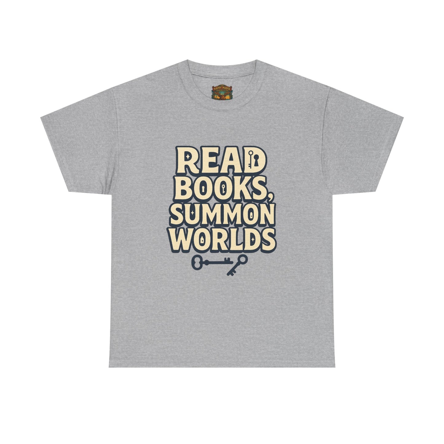 Read Books Summon Worlds T-Shirt — Literary Fantasy Book Lover Tee