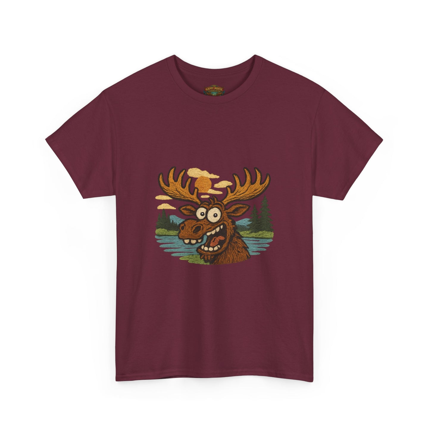 Moose Lake Graphic Tee — Funny Woodland Moose T-Shirt