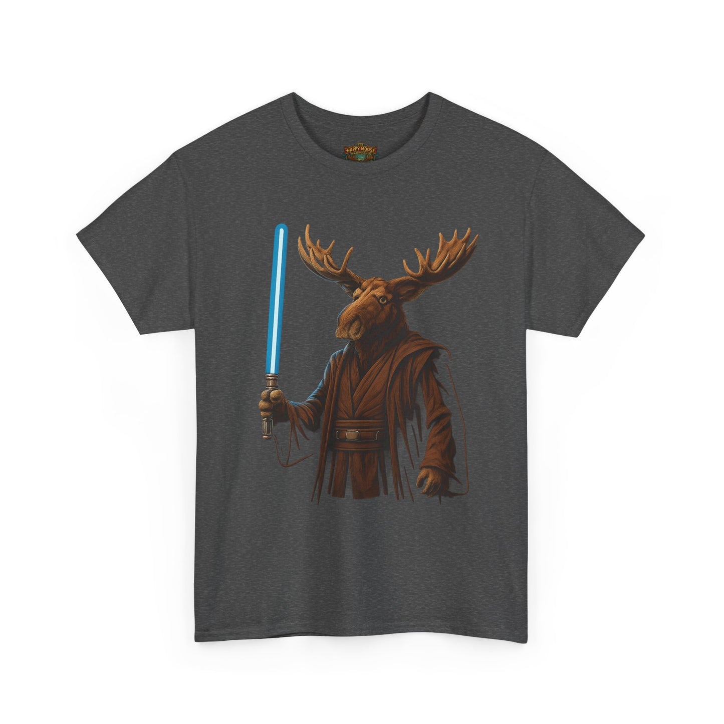Moose Wars T‑Shirt — Funny Star Wars Inspired Moose with Lightsaber