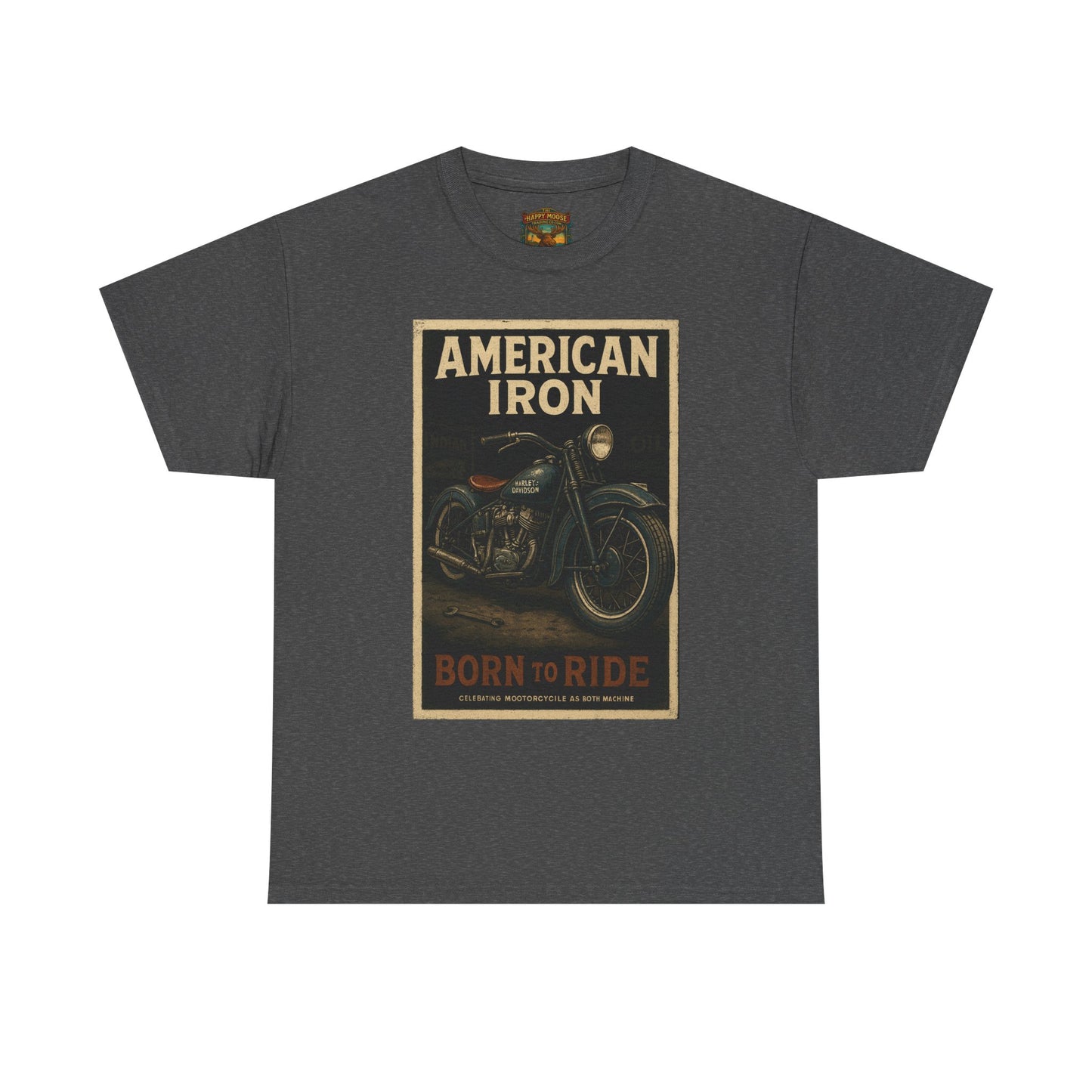American Iron Motorcycle Poster Tee | Born to Ride