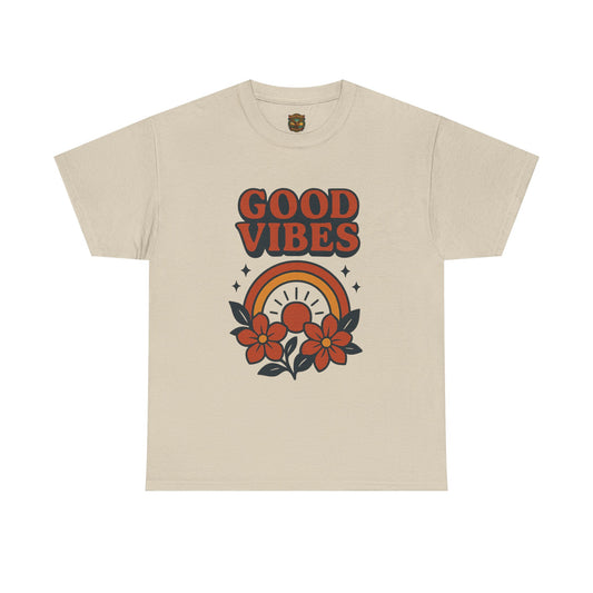Good Vibes T-Shirt | Positive Typography Tee