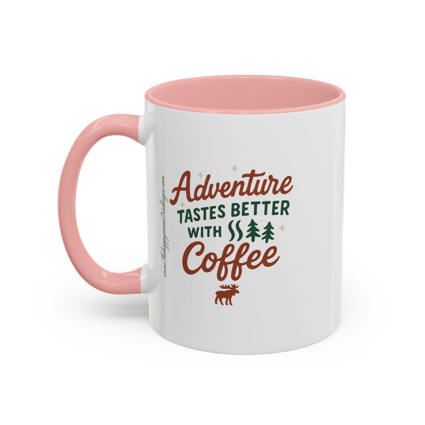 Adventure Tastes Better With Coffee Mug — "Adventure Tastes Better with Coffee" Rustic Outdoor Camper Gift (11/15oz)