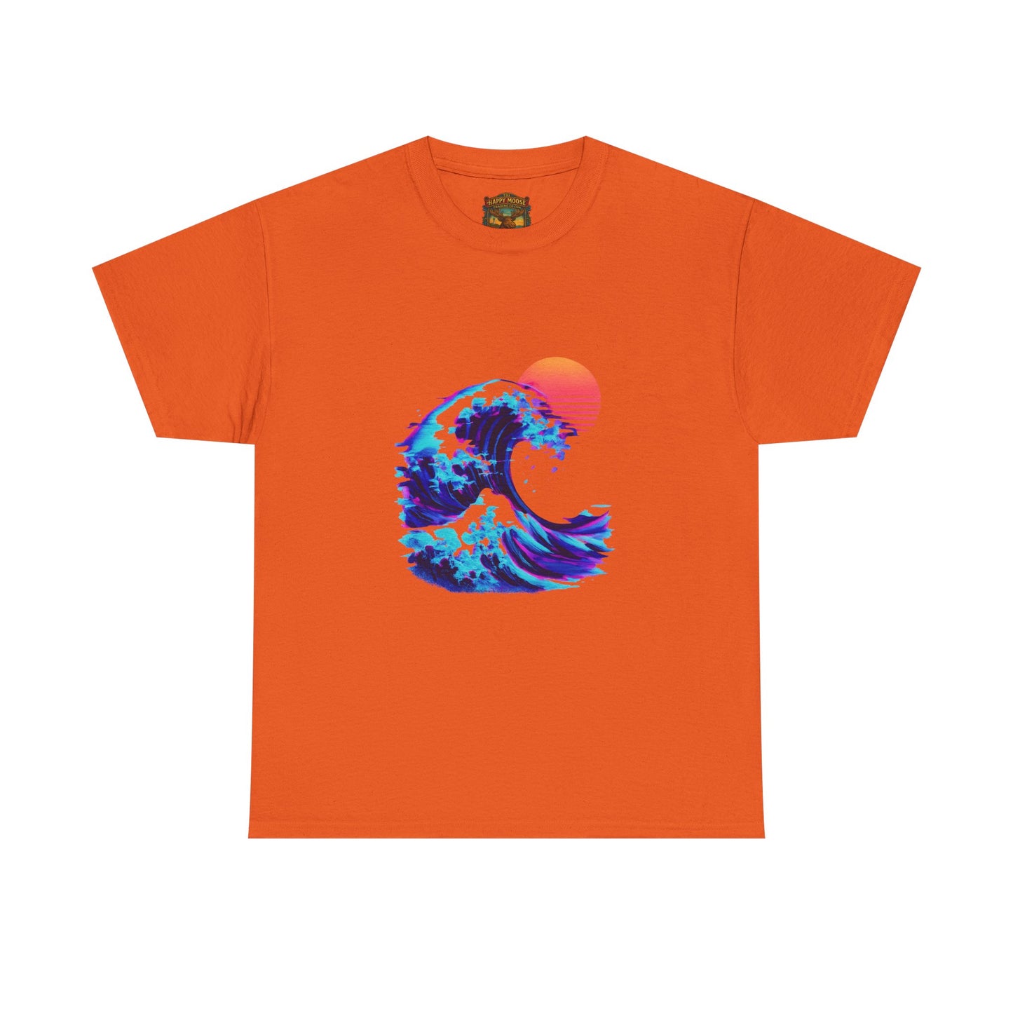 Wave Sunset T-Shirt — Retro Ocean Wave Graphic Tee