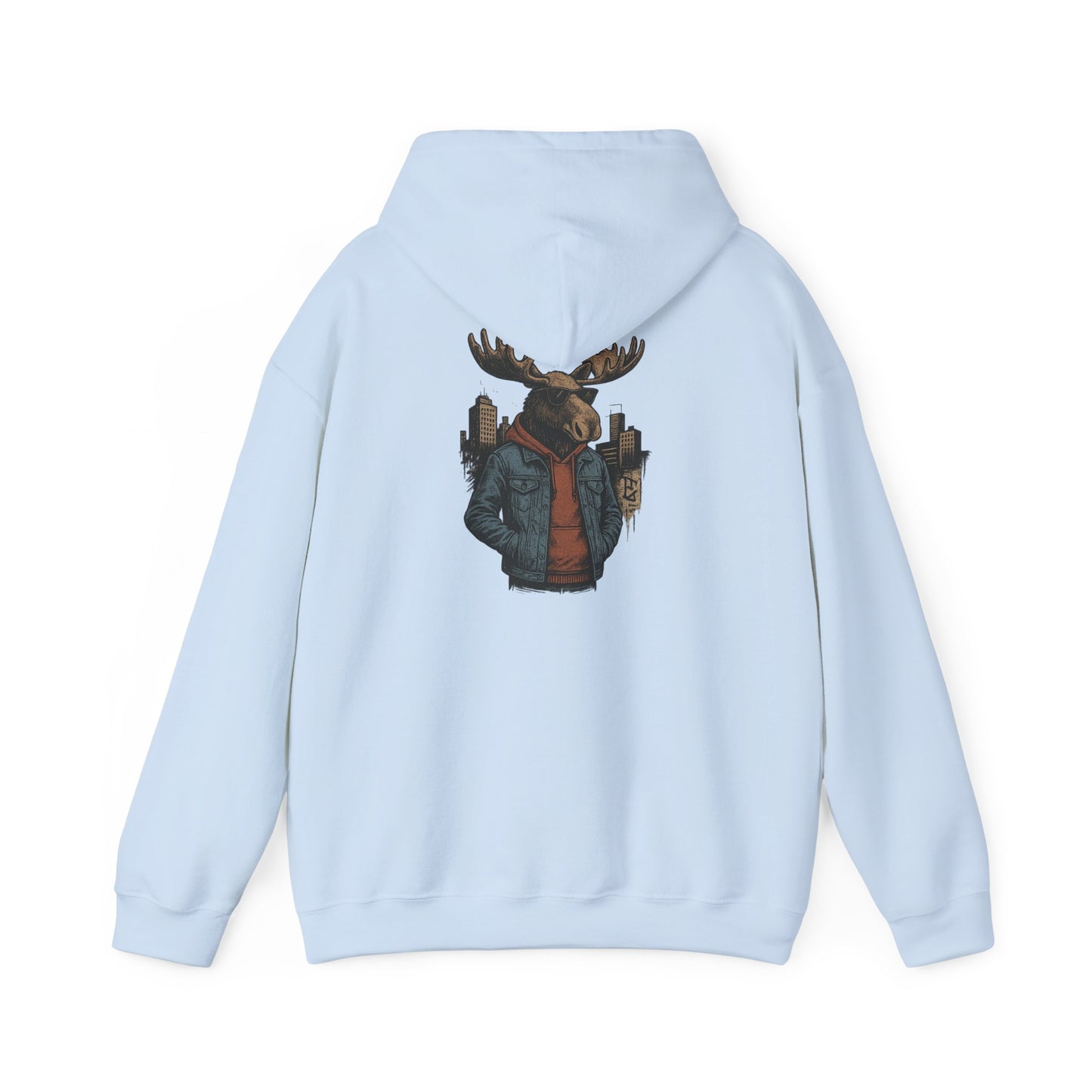 Urban Moose Cityscape Hoodie — Urban Moose Graphic Hooded Sweatshirt