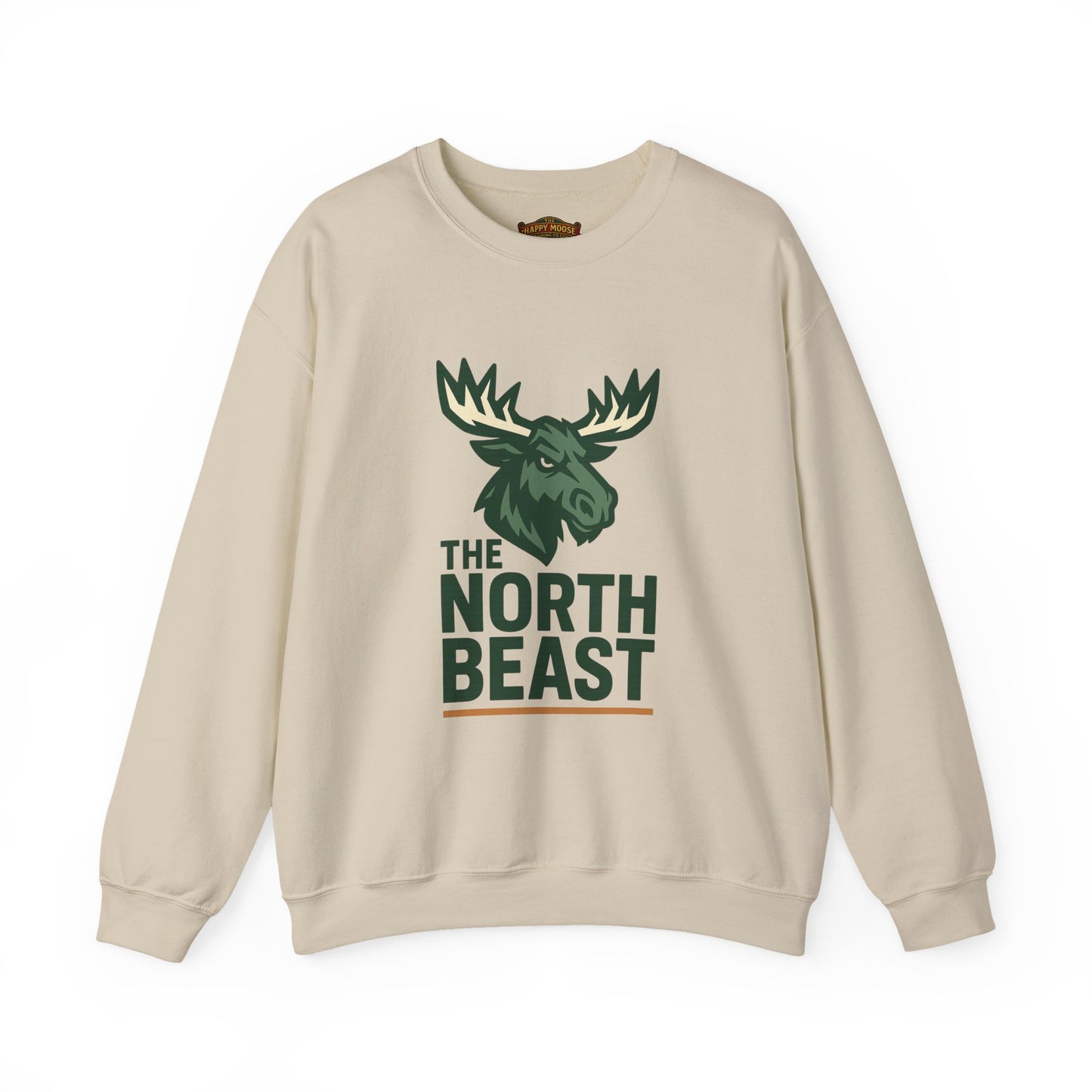 Crewneck Sweatshirt — "The North Beast" Moose Logo Pullover