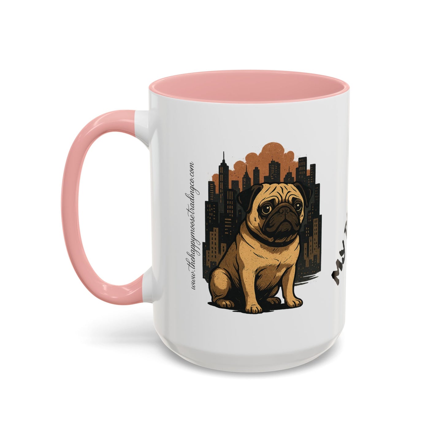 My Pug Mug Coffee Mug — Rustic Mountain Sunset Design