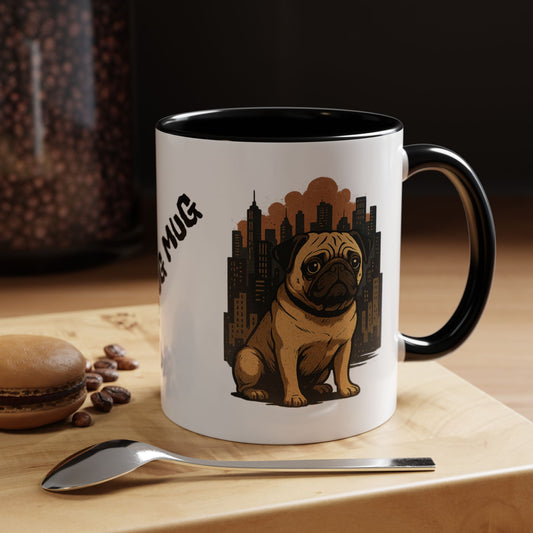 My Pug Mug Coffee Mug — Rustic Mountain Sunset Design