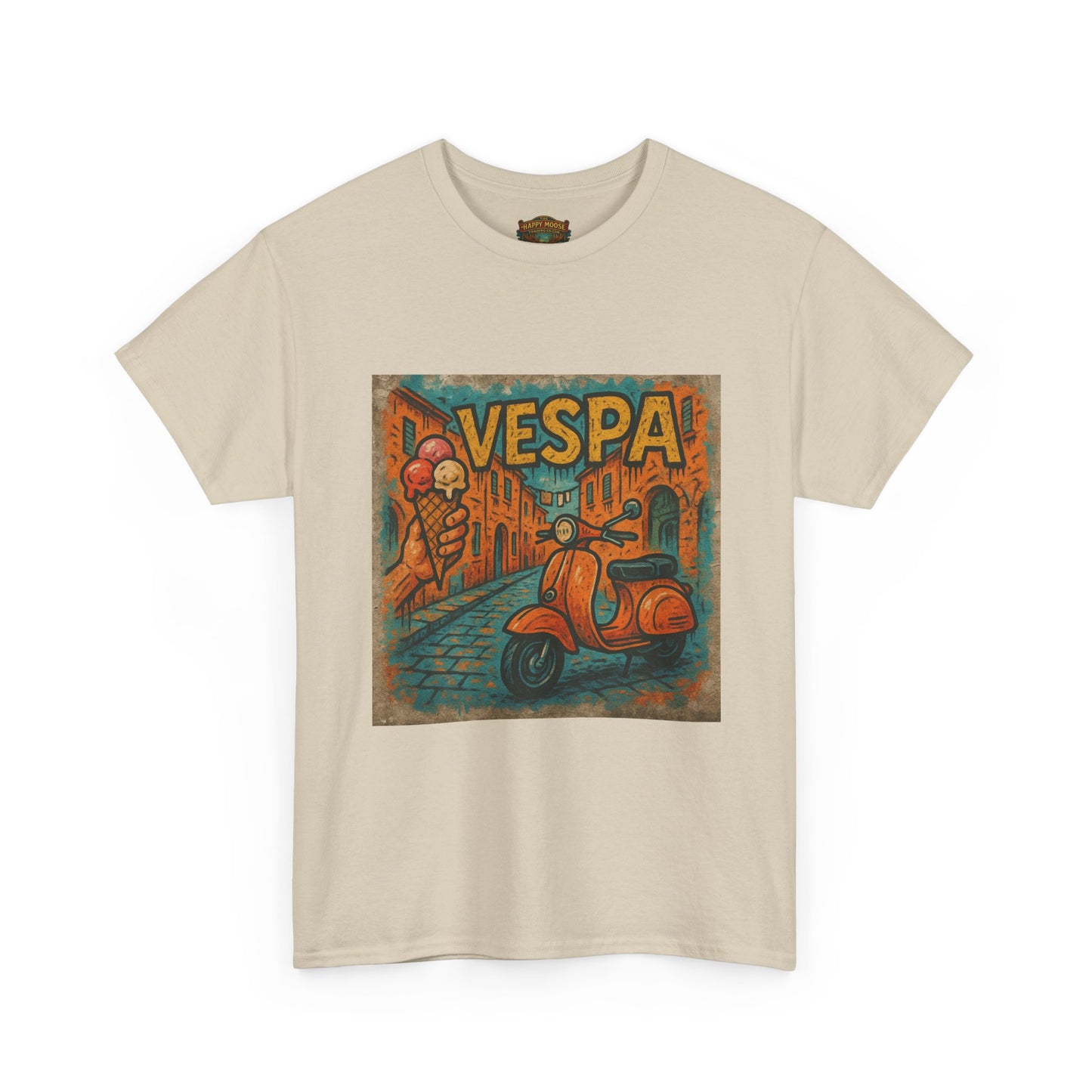 Vintage Scooter Gelato Tee| Vespa Ice Cream Italy T-Shirt