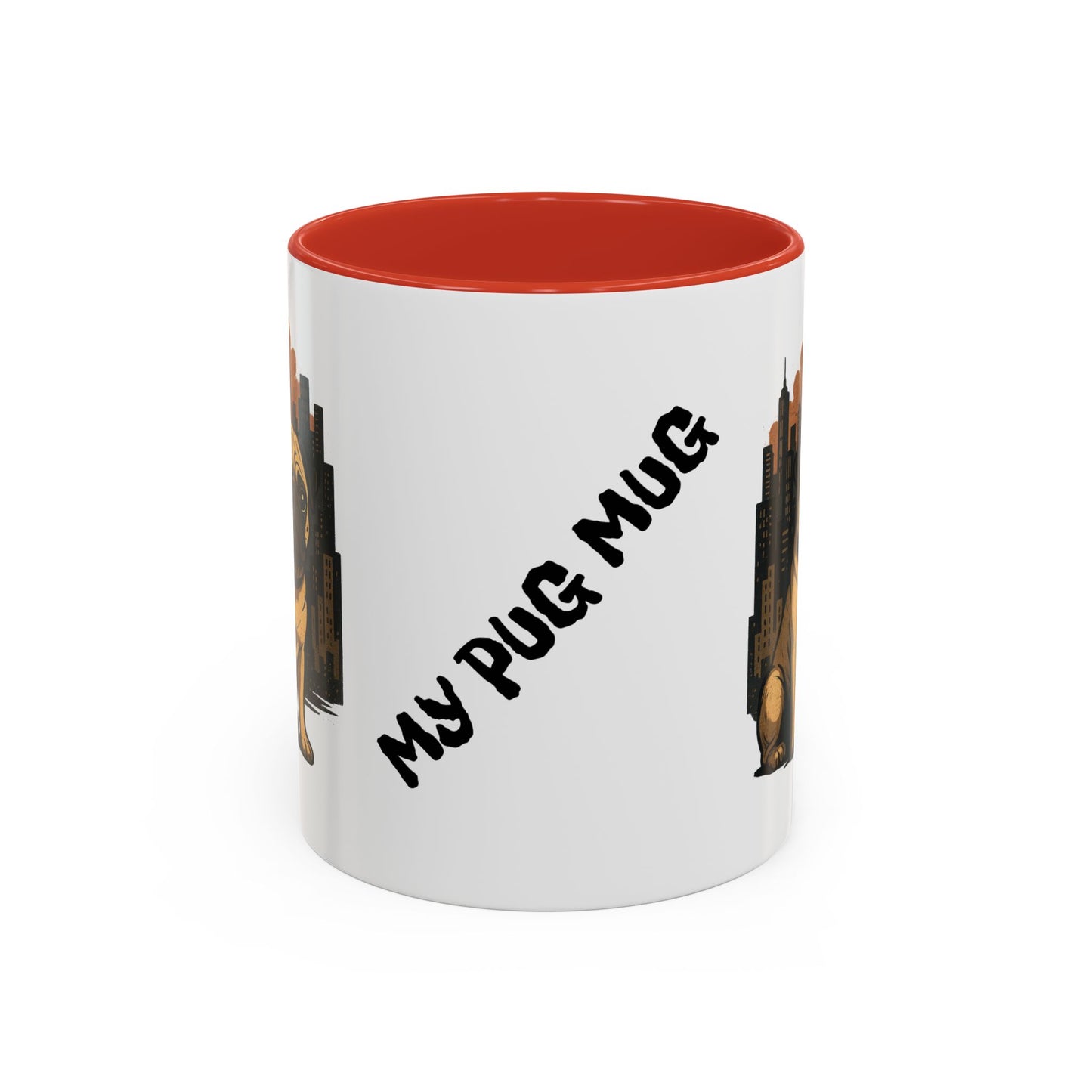 My Pug Mug Coffee Mug — Rustic Mountain Sunset Design