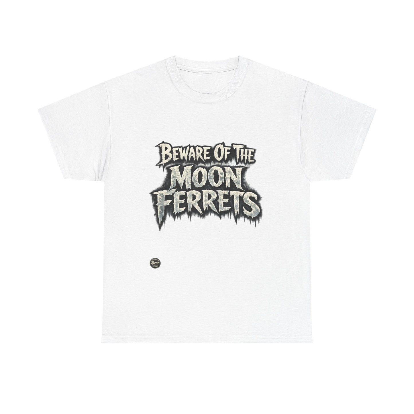 Beware of the Moon Ferrets T-Shirt — Cute Spooky Ferret Graphic Tee