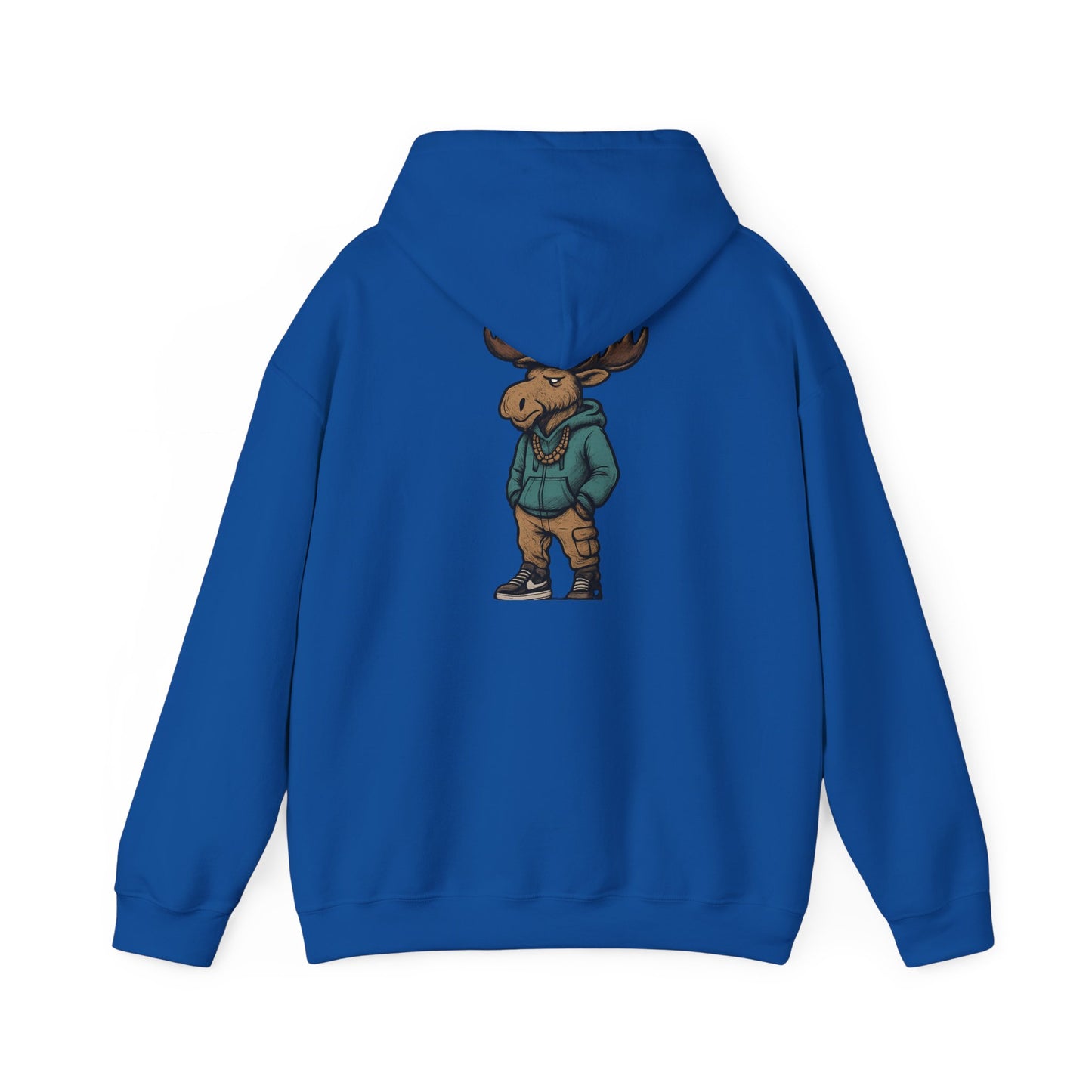 Moose Hoodie — Casual Streetwear Graphic Pullover