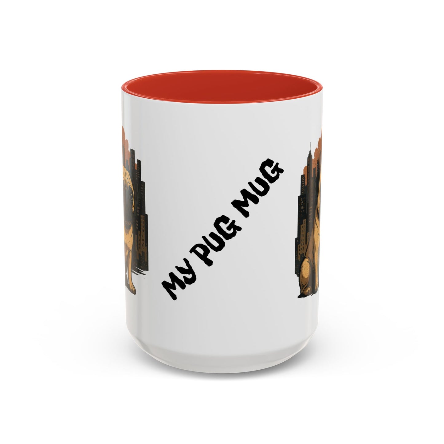 My Pug Mug Coffee Mug — Rustic Mountain Sunset Design