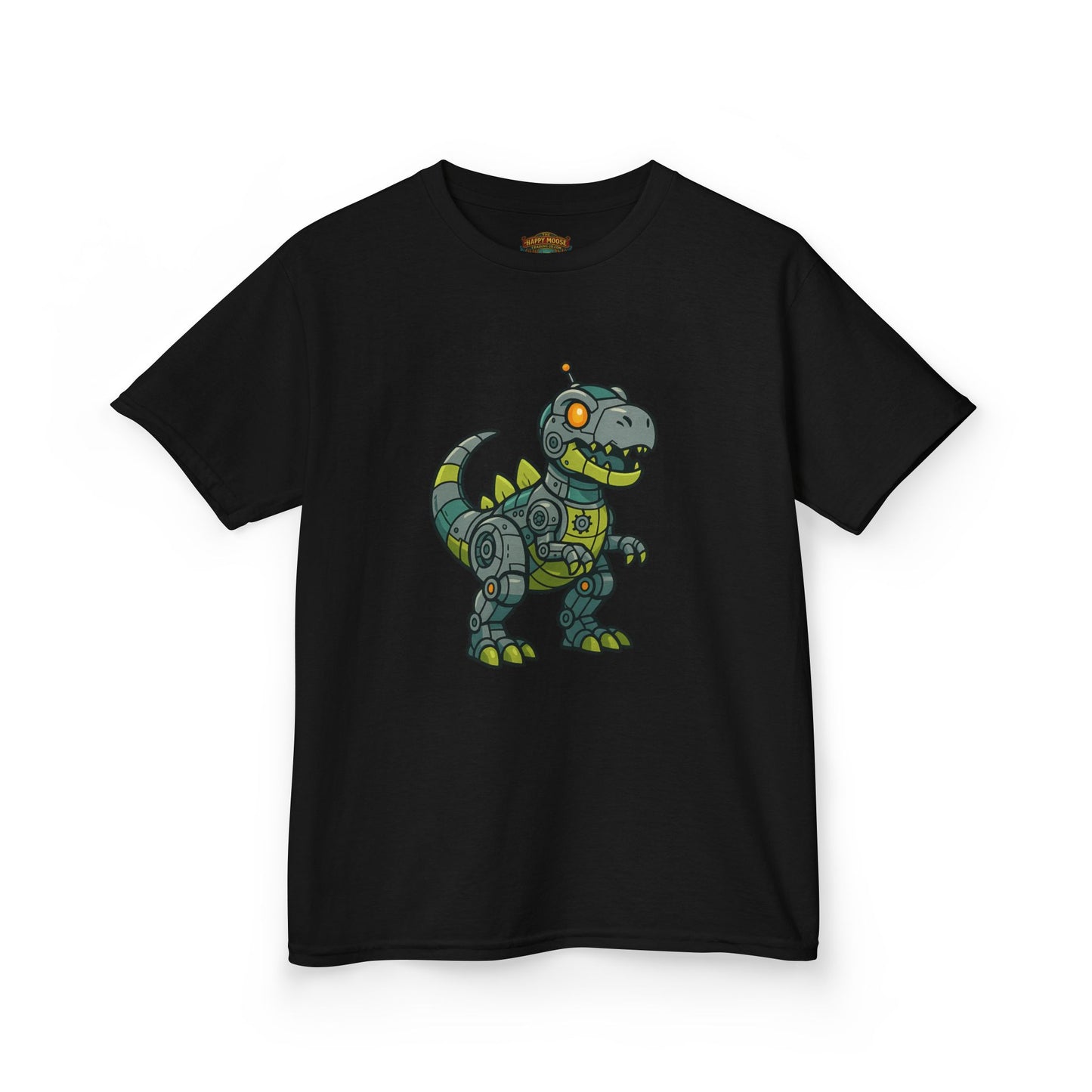 Kids Robot Dinosaur T‑Shirt — Cute Mech T‑Rex Graphic Tee for Boys & Girls