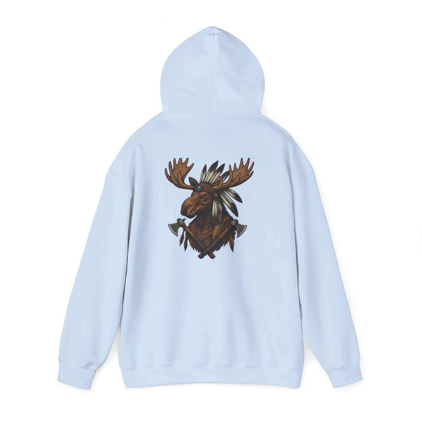 Indian Warrior Moose Hoodie