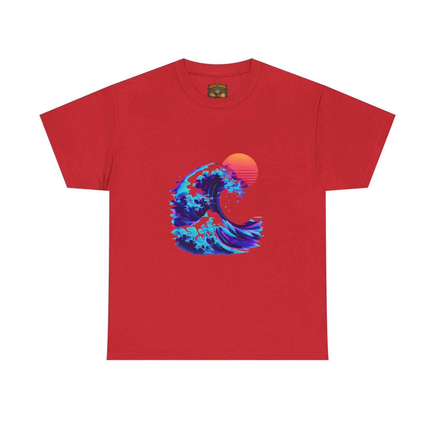 Wave Sunset T-Shirt — Retro Ocean Wave Graphic Tee