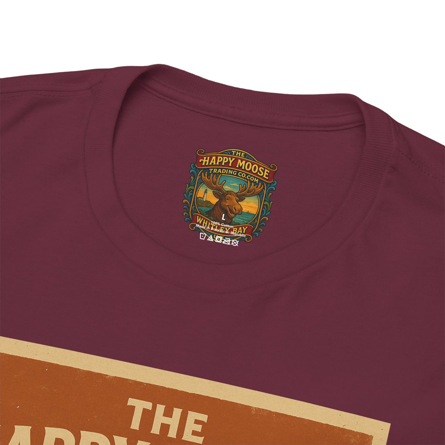 Happy Moose Motorcycle Club T-Shirt | Moose Biker Graphic