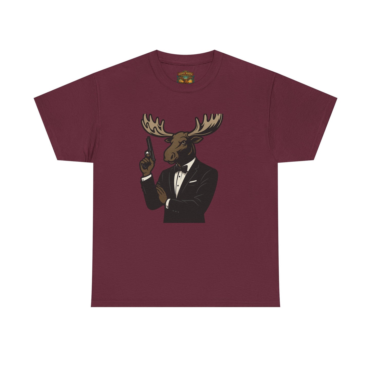 Moose in Tuxedo Graphic Tee — Gentlemen Moose Novelty T‑Shirt