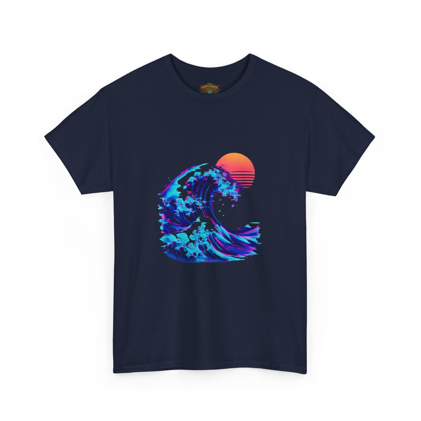 Wave Sunset T-Shirt — Retro Ocean Wave Graphic Tee