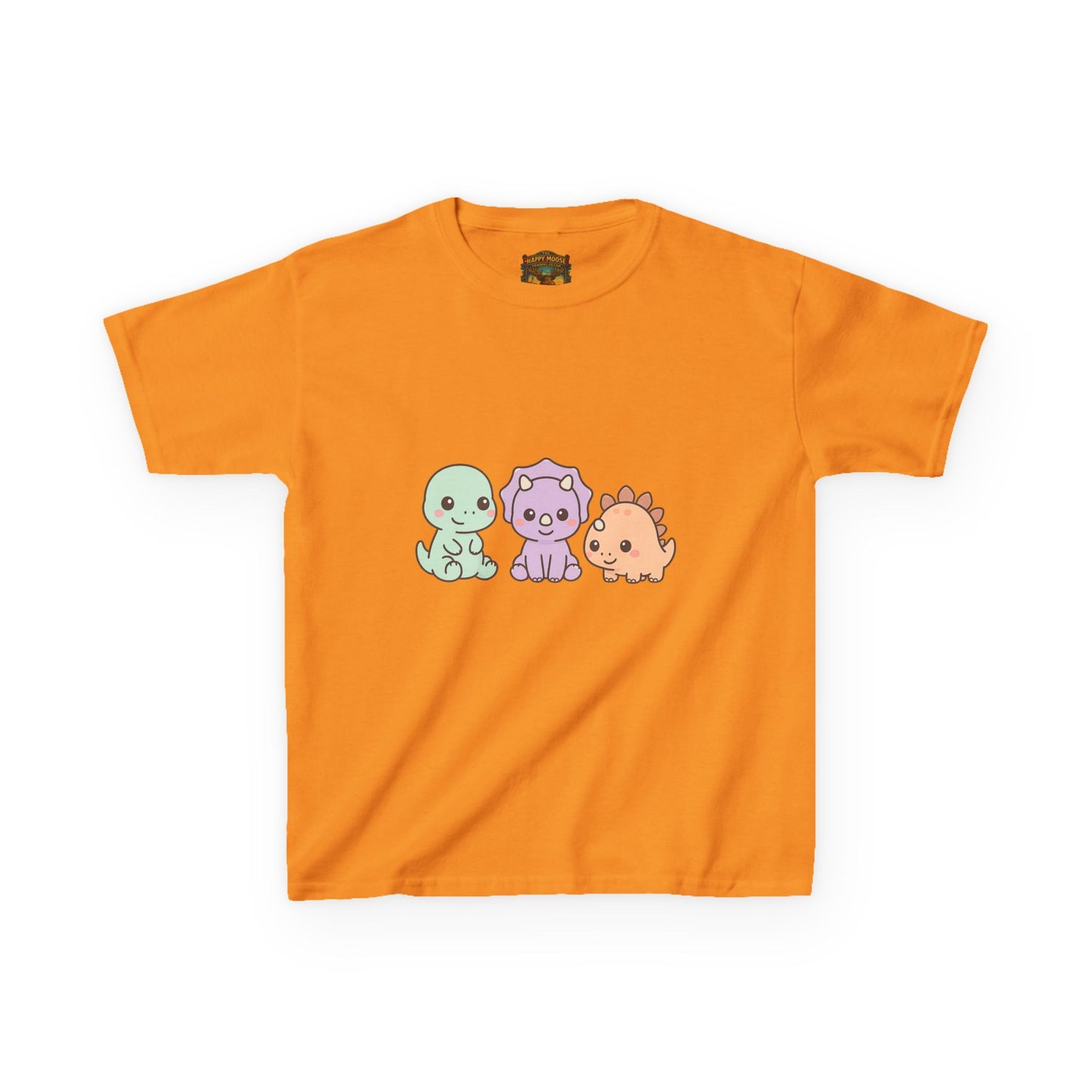 Kids Dino Trio T‑Shirt — Cute Pastel Dinosaur Graphic Tee for Toddlers & Children