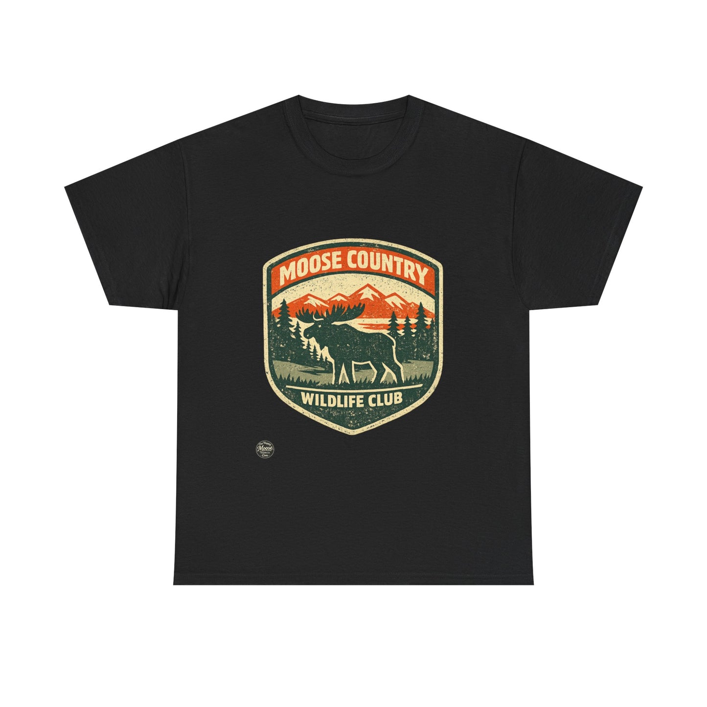Moose Country Wildlife Club T-Shirt — Outdoor Hunting & Nature Tee