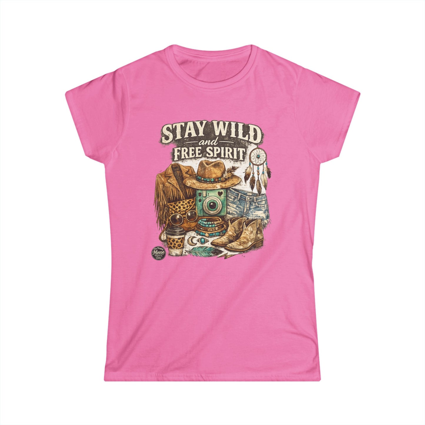Boho Western "Stay Wild and Free" Women's Tee