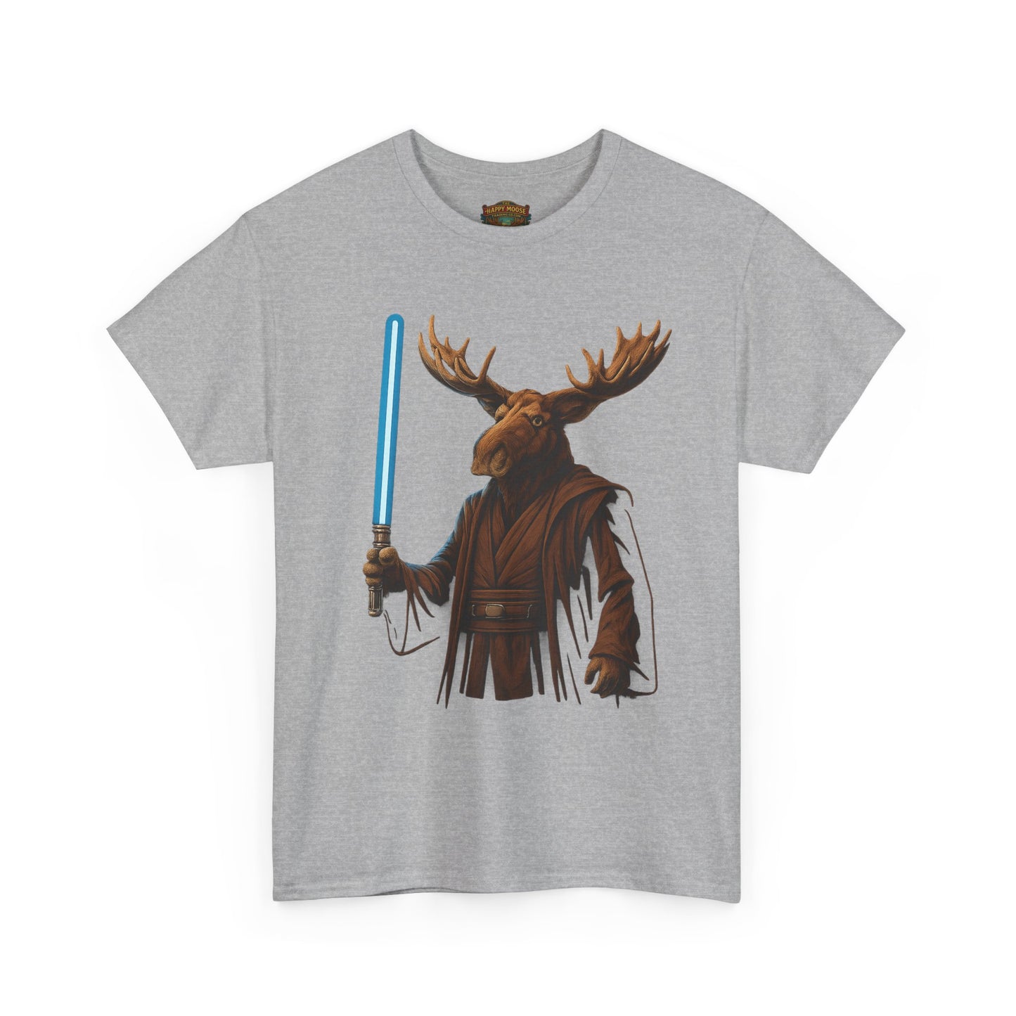 Moose Wars T‑Shirt — Funny Star Wars Inspired Moose with Lightsaber