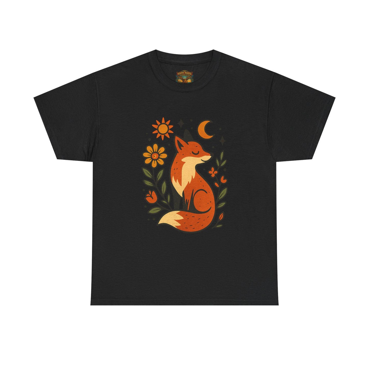 Fox Illustration T-Shirt | Cute Woodland Animal Tee