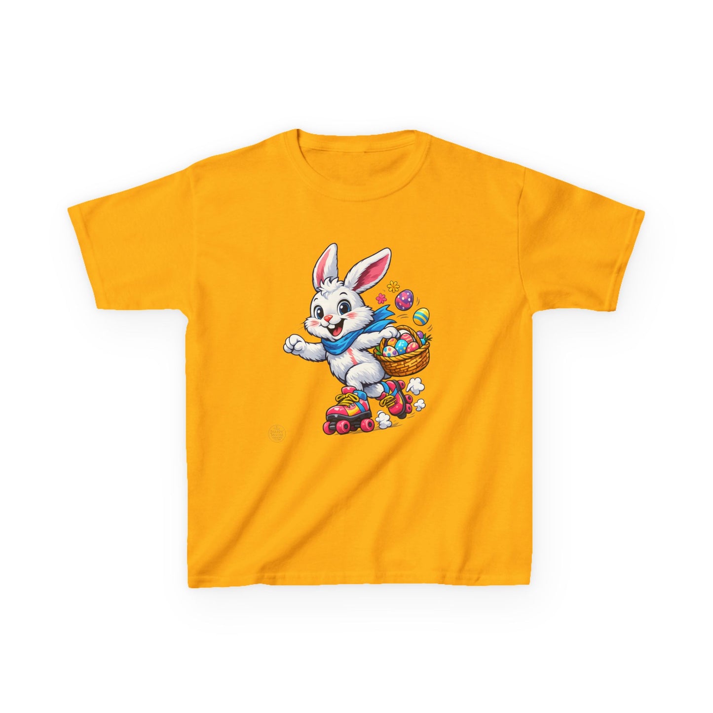 Kids Easter Bunny T-Shirt — Bunny with Easter Eggs Basket