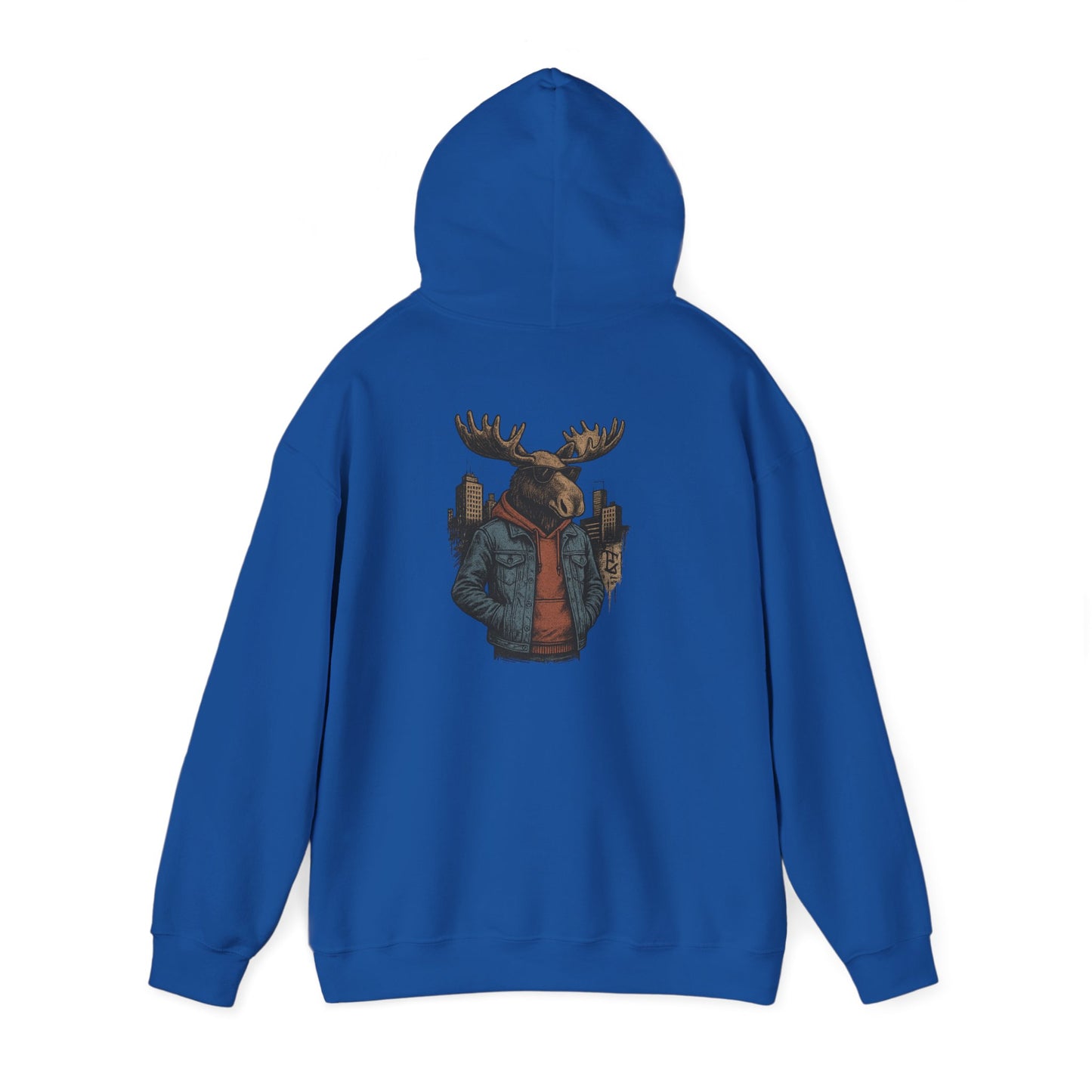 Urban Moose Cityscape Hoodie — Urban Moose Graphic Hooded Sweatshirt