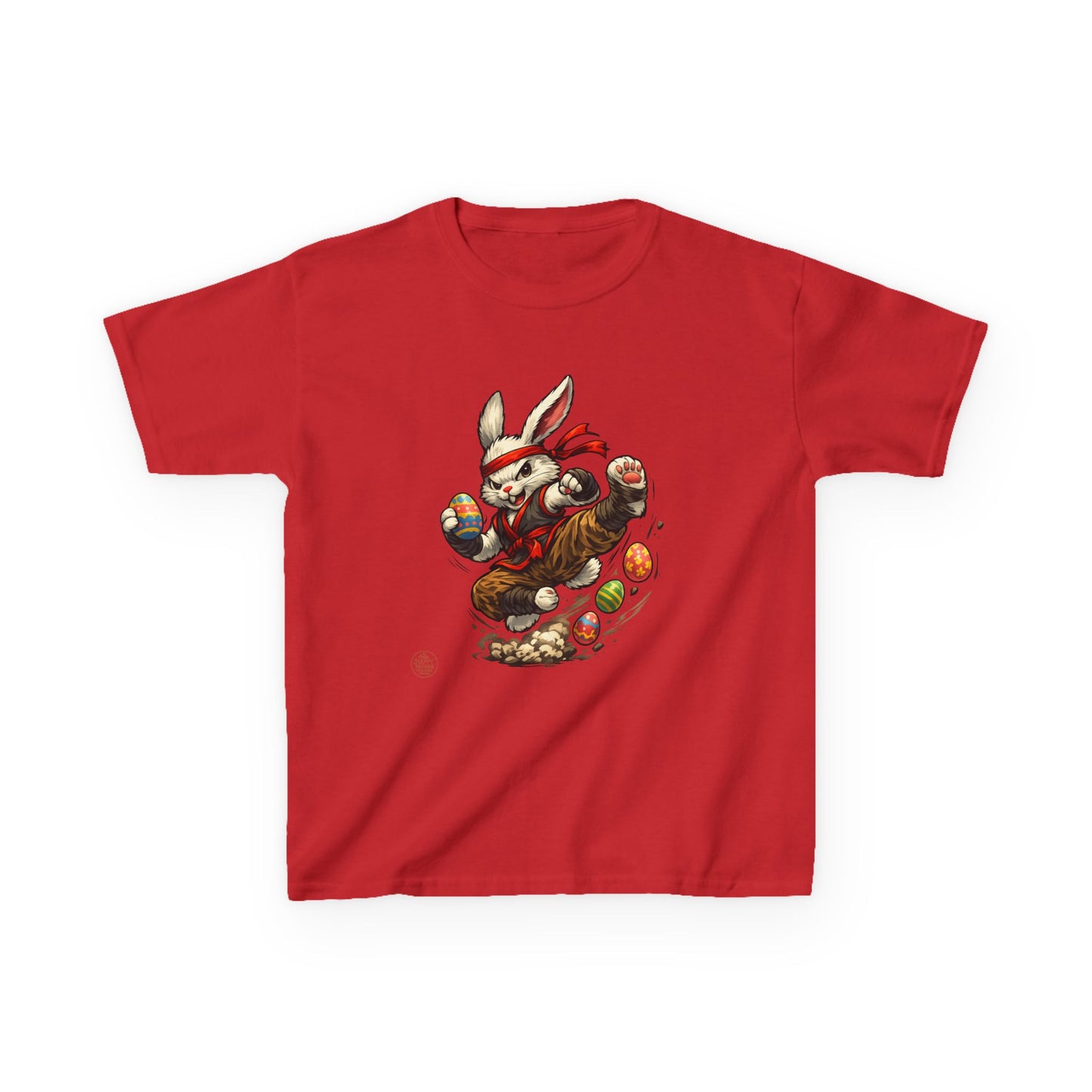 Kids Tee — Playful Easter Bunny with Colorful Eggs