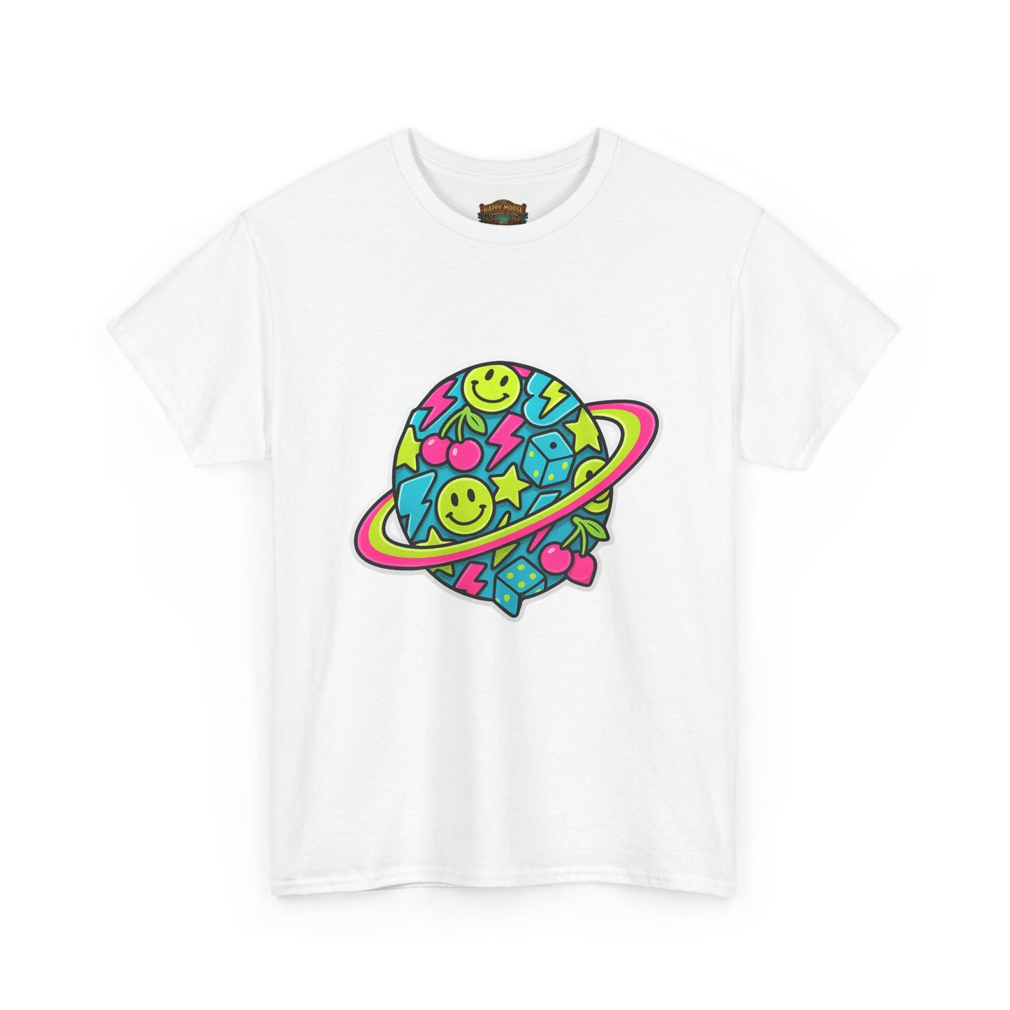 Smiley Planet T-Shirt | Space Cute Graphic Tee